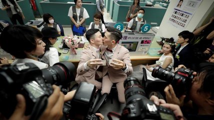  Taiwán registró las primeras bodas gay de Asia  
