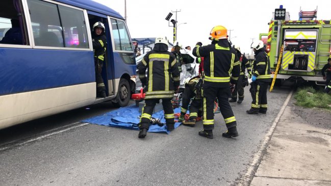 Colisión dejó a cuatro personas lesionadas en Puerto Montt