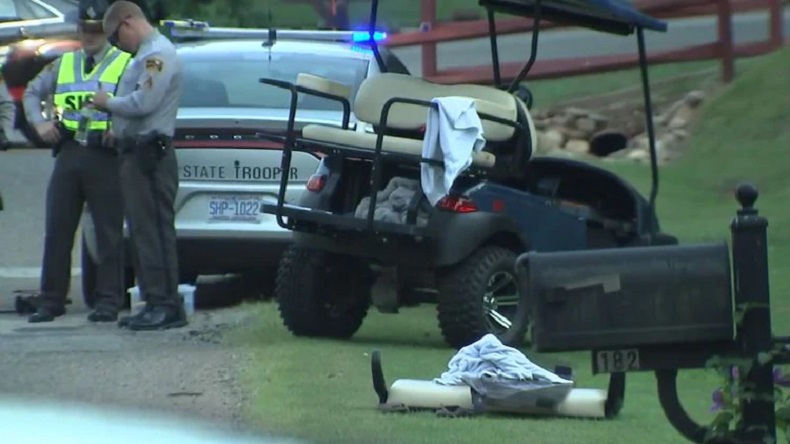 Bebé de un año murió tras volcamiento de un carrito de golf