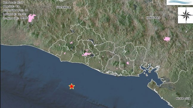 Fuerte sismo sacudió El Salvador: hay alerta de tsunami