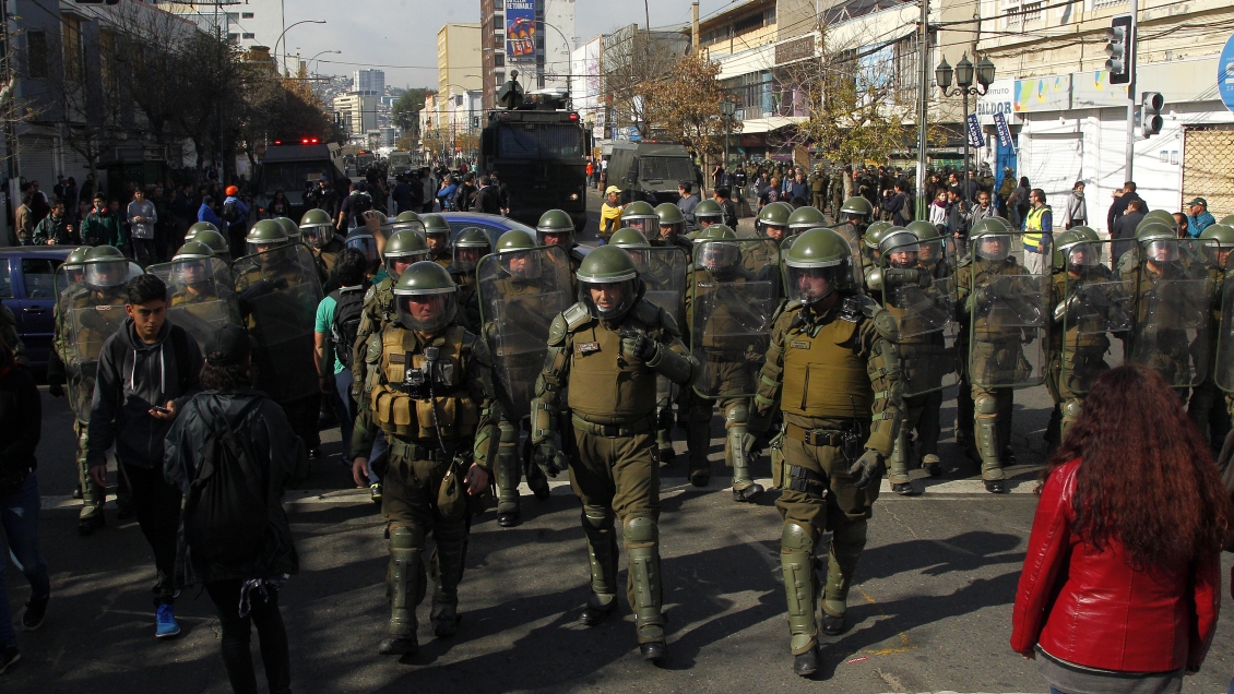 Carabineros se desplegará por marcha no autorizada en cuenta pública 2019
