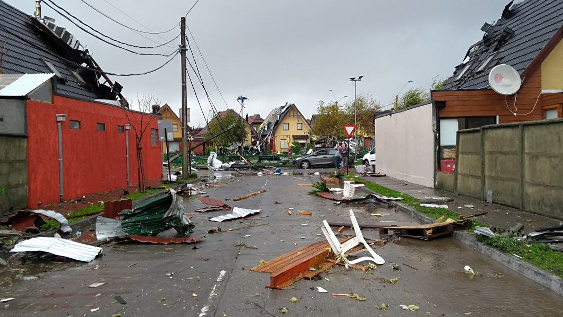 Las recomendaciones de la Onemi en caso de tromba o tornado