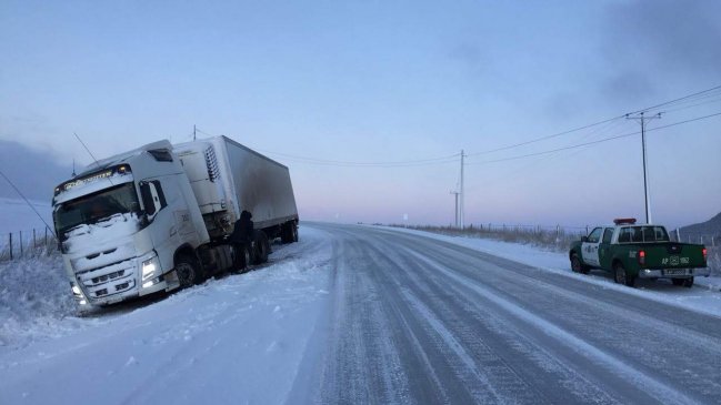 Nevazón complica y hace riesgoso el tránsito por las rutas de Aysén