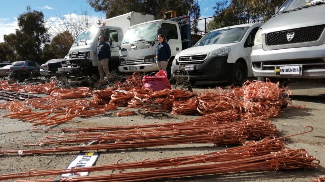 Detienen a 11 sujetos acusados de robar cables de cobre: Cerca de dos toneladas incautadas