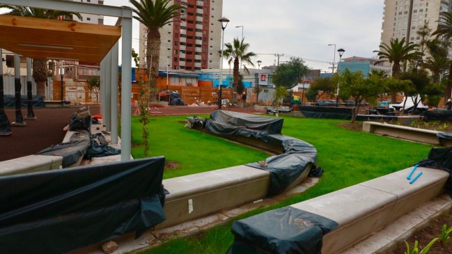 Segunda etapa del Parque Brasil de Antofagasta presenta un 60 por ciento de avance