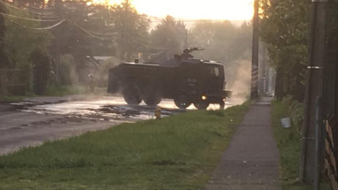 Con incidentes terminó manifestación en la Universidad de La Frontera de Temuco