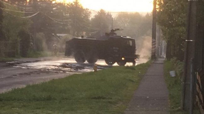 Con incidentes terminó manifestación en la Universidad de La Frontera de Temuco