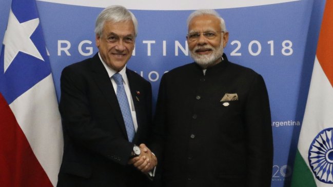 Piñera fue invitado a visita de Estado a India