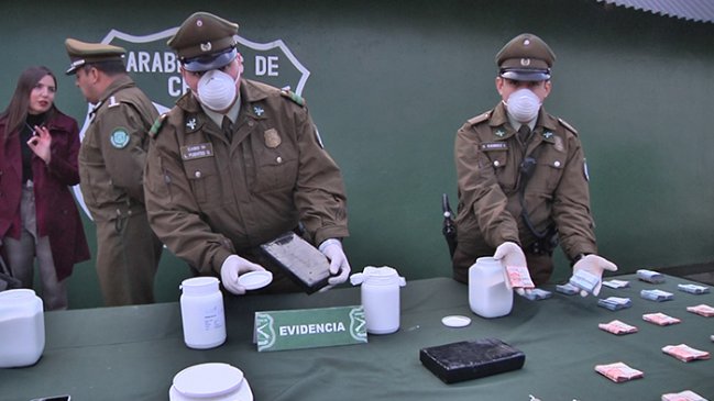 Maule: Sorprenden a narcos en plena transacción de drogas en Ruta Los Conquistadores