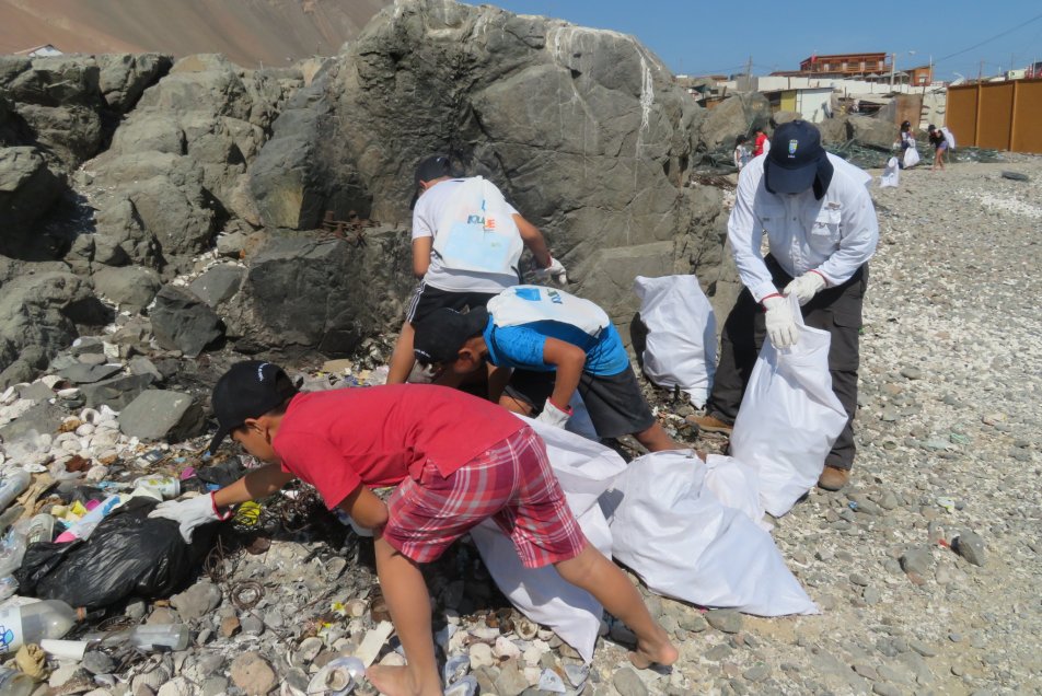 Jornada de limpieza retiró 1,7 toneladas de basura de caleta San Marcos en Iquique
