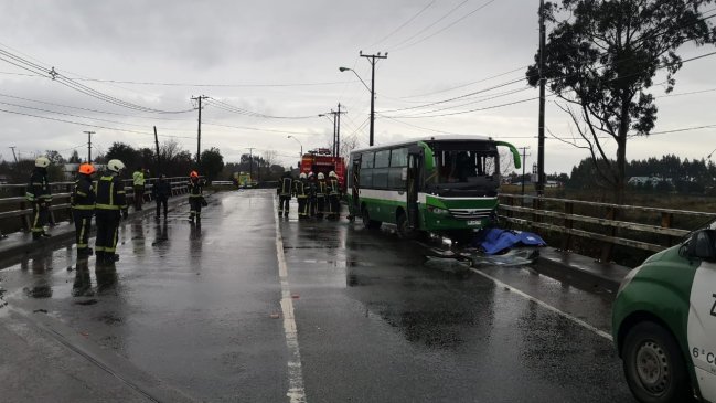 Chofer de locomoción colectiva falleció al impactar a un vehículo menor en Puerto Montt