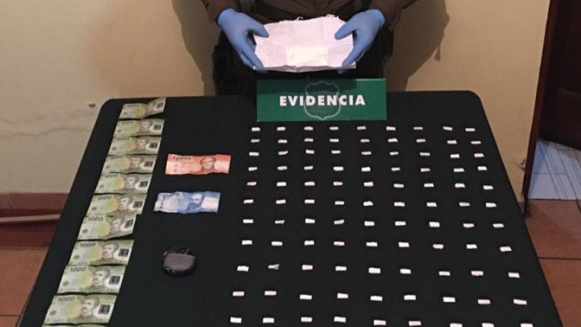 Chillán: Desbaratan punto de microtráfico y decomisan 145 envoltorios de pasta base