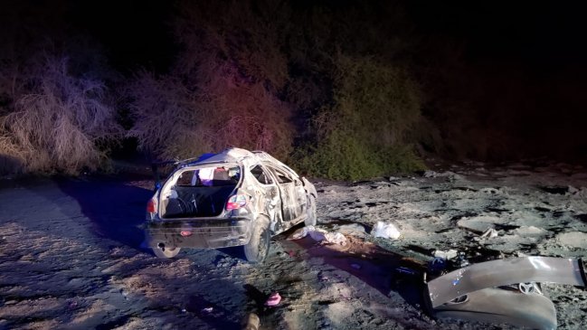 Seis heridos dejó volcamiento en la Región de Tarapacá