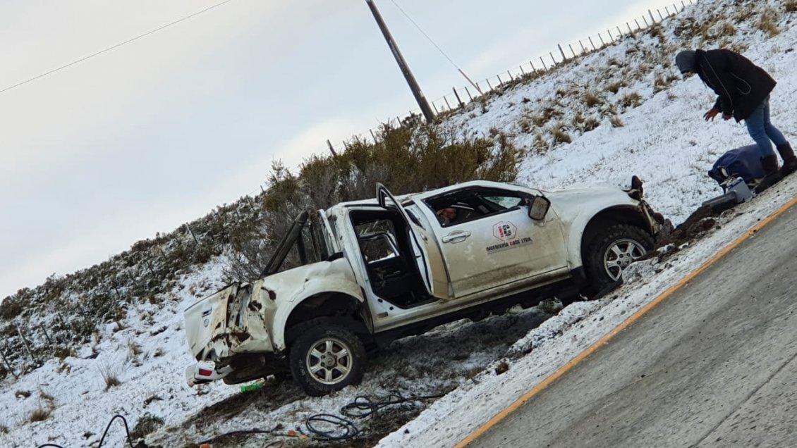 Escarcha causÃ³ accidente que dejÃ³ tres heridos en Punta Arenas