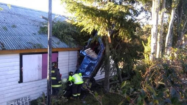 Automovilista perdió la vida en violento accidente en ruta con hielo en la calzada