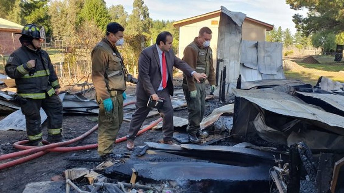 Menor falleció en incendio de vivienda en sector rural de Quillón
