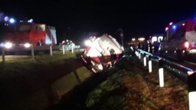 Se volcó bus que iba con jóvenes que iba a concurso de reggaeton