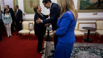  Bachelet sostiene con Maduro última reunión de su visita a Venezuela  