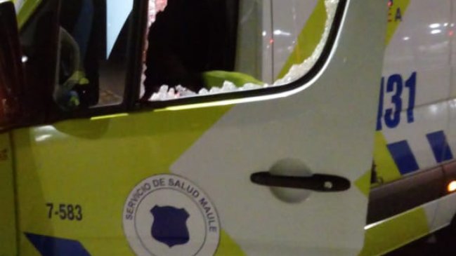 Servicio Salud del Maule tomará medidas tras ataque a ambulancia en pleno operativo