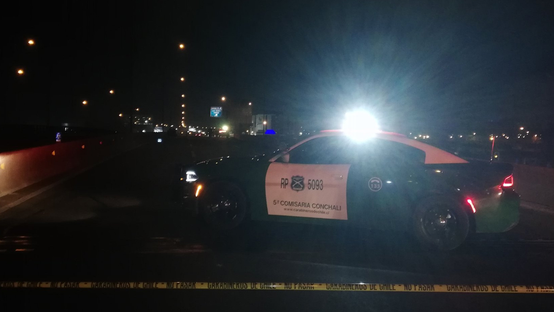 Grave accidente de tránsito dejó un fallecido en Vespucio Norte