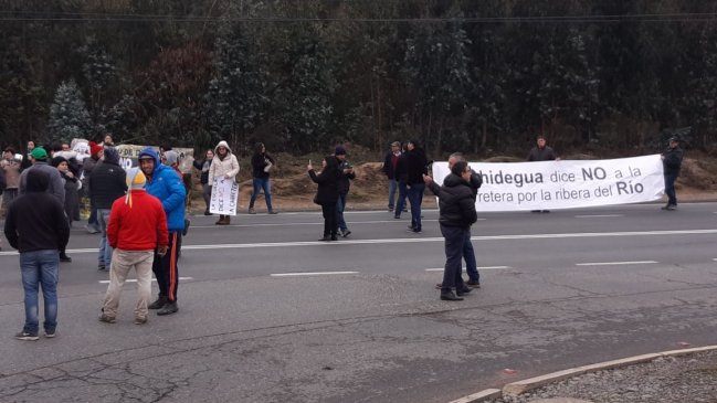 Carretera de la Fruta: Vecinos protestaron en rechazo a vía por la orilla del río
