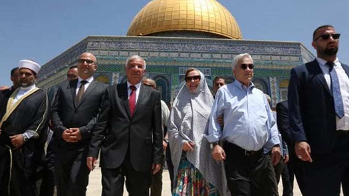 Israel condenó que Piñera visitara la Explanada de las Mezquitas en Jerusalén con palestinos