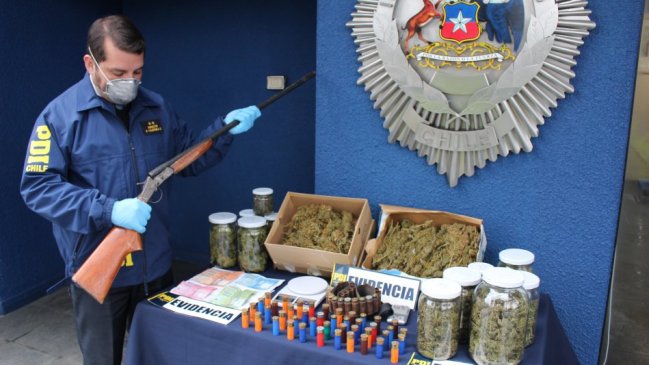 Detienen a familia acusada de cultivar y vender marihuana en Bulnes