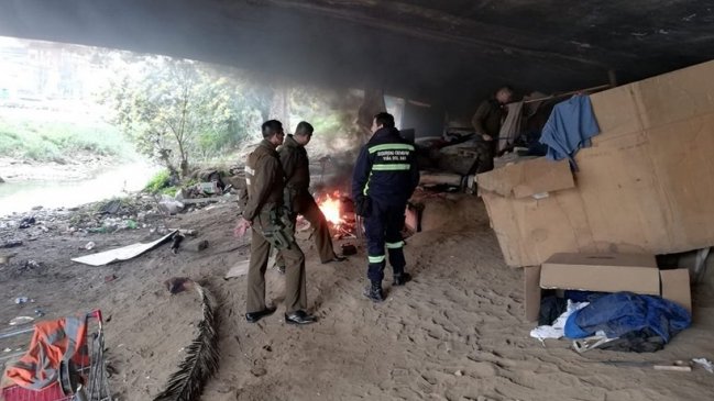 Carabineros detuvo a 12 personas por un altercado en el Estero Marga Marga