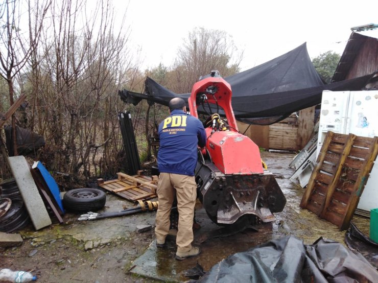 Ñuble: Maquinaria forestal encargada por robo fue recuperada en San Nicolás