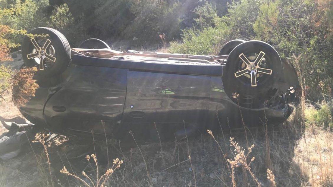 Los Andes: Encuentran a persona fallecida al interior de un auto desbarrancado