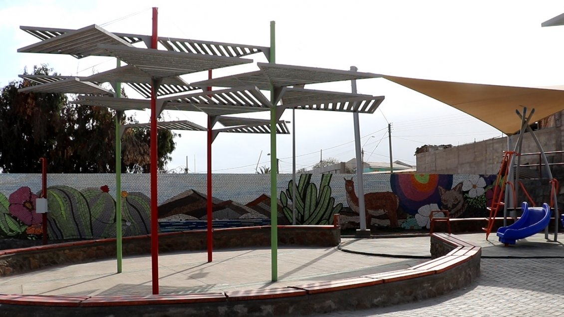 Reinauguran cinco plazas de Chañaral destruidas por aluvión del 2017