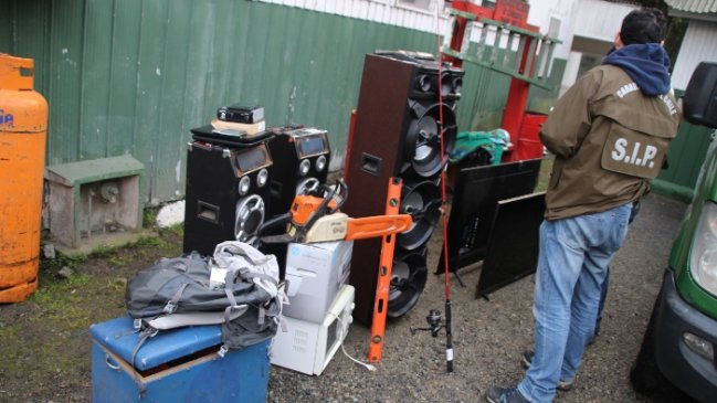 Detienen a siete personas en Panguipulli acusadas de tráfico de droga y robos