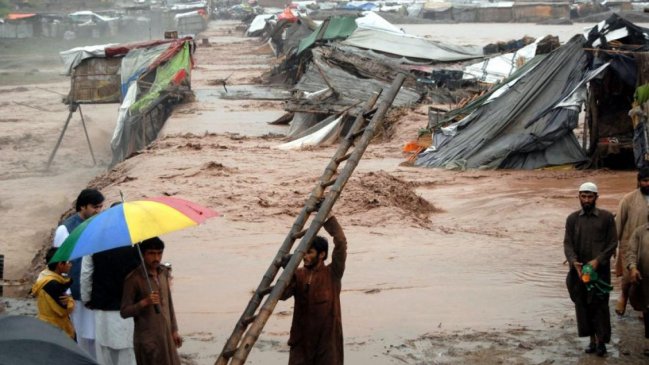 Al menos 22 muertos por las fuertes lluvias en Pakistán