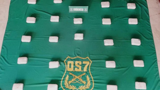 Conductor que evadió control policial tenía más de 22 kilos de cocaína en su automóvil