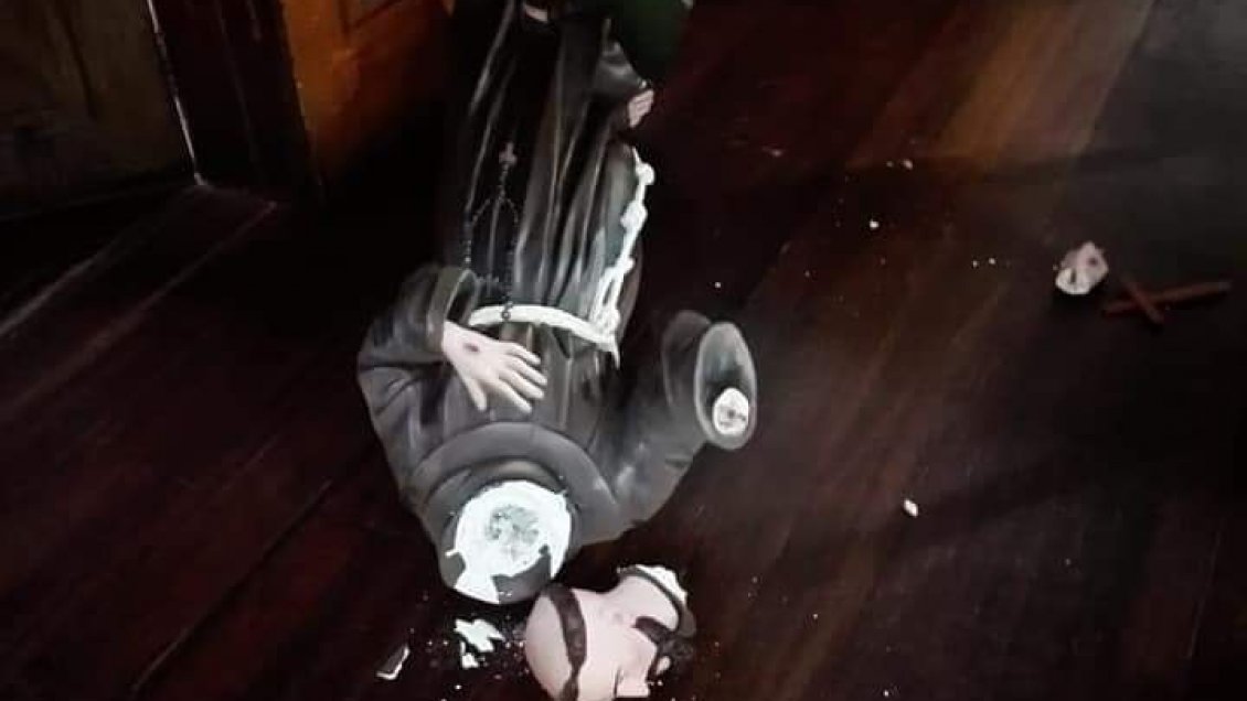 Atacan iglesia de Iquique y destruyen imagen de San Francisco de Asís