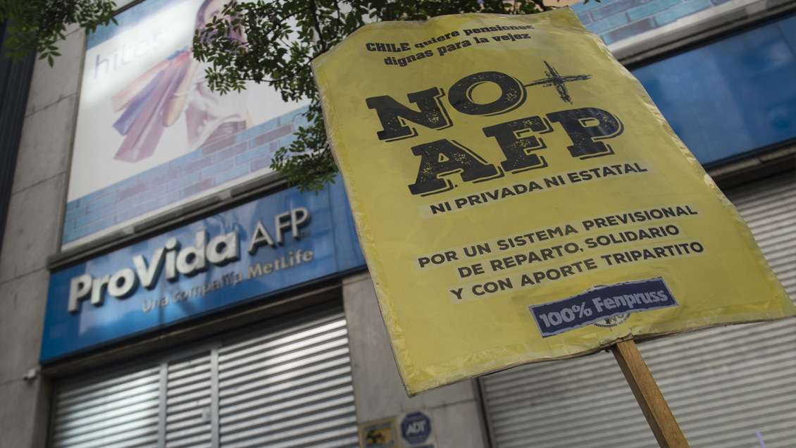 No+AFP convocó a corrida alrededor de La Moneda para este viernes