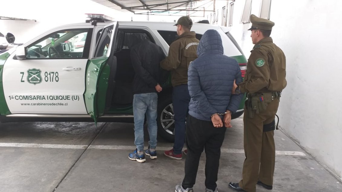 Iquique: Detenidos dos delincuentes que asolaban el 