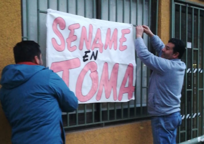 Funcionarios se tomaron el Sename de Talca por constantes agresiones de un interno