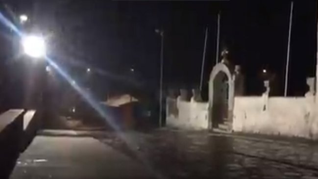 Se registra caída de agua nieve en la provincia de Parinacota