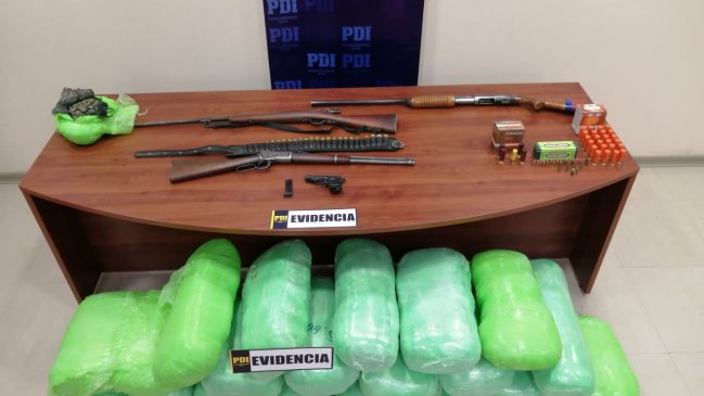Operativo policial permitió el decomiso de 108 kilos de marihuana en Los Vilos