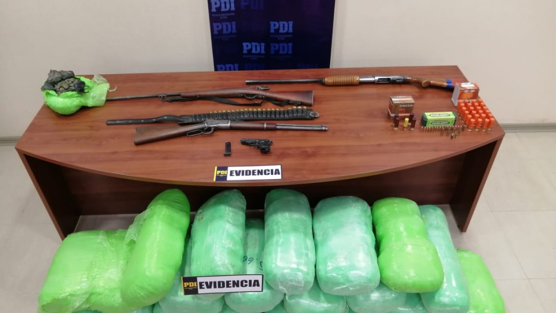 Operativo policial permitió el decomiso de 108 kilos de marihuana en Los Vilos