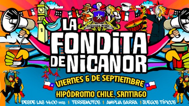 La Fondita de Nicanor anunció su cartel para adelantar Fiestas Patrias