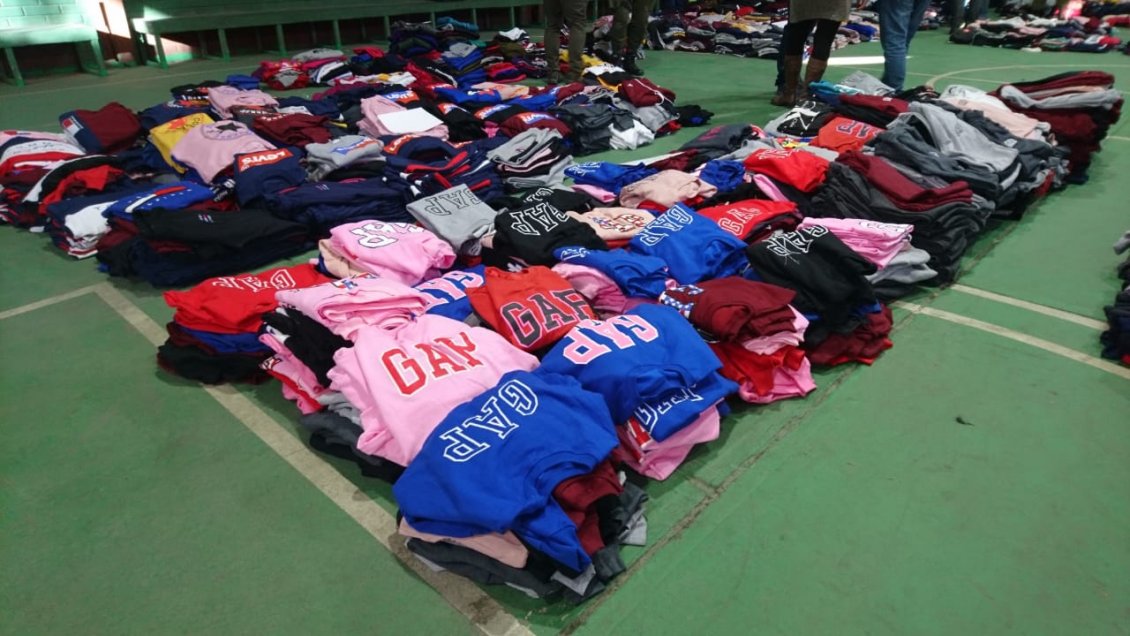 Incautan ropa falsificada avaluada en 800 millones de pesos en el Barrio Meiggs