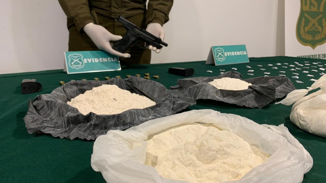 Carabineros decomisó 5.000 dosis de pasta base cerca de dos colegios en Coquimbo