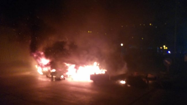 Pescadores industriales protestan con barricadas en varios puntos del Biobío por Ley de la Jibia