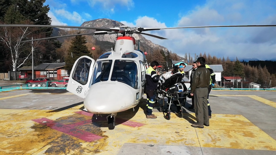 Carabineros trasladó, de urgencia, en helicóptero a paciente desde Chile Chico a Coyhaique