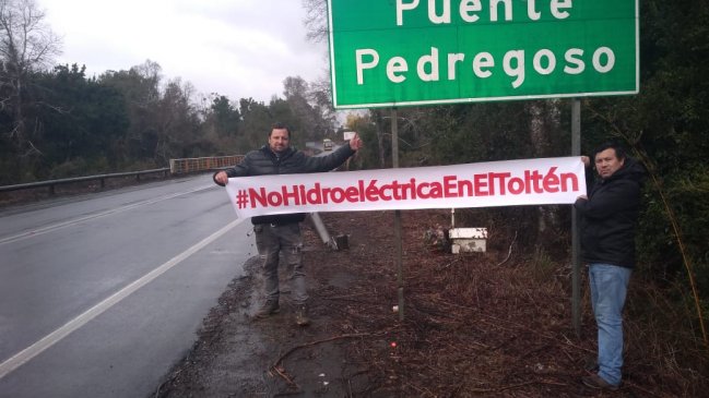 Pescadores deportivos de Toltén anunciaron manifestación en rechazo a la hidroeléctrica Los Aromos