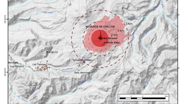 Volcán Chillán: Amplían área de restricción al cráter activo