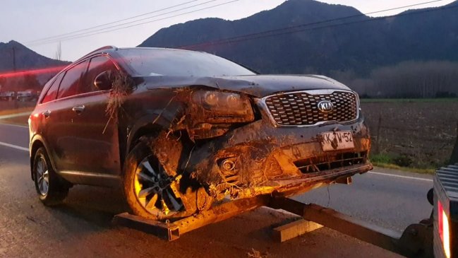 Senador Letelier sufre accidente automovilístico en Coltauco