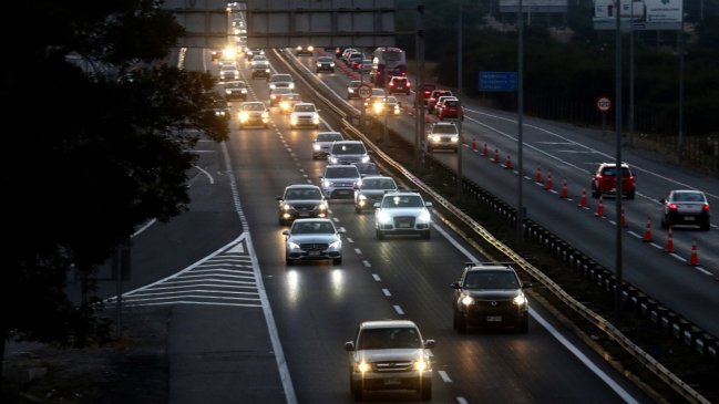 El regreso de vehículos a la capital tras el fin de semana interferiado